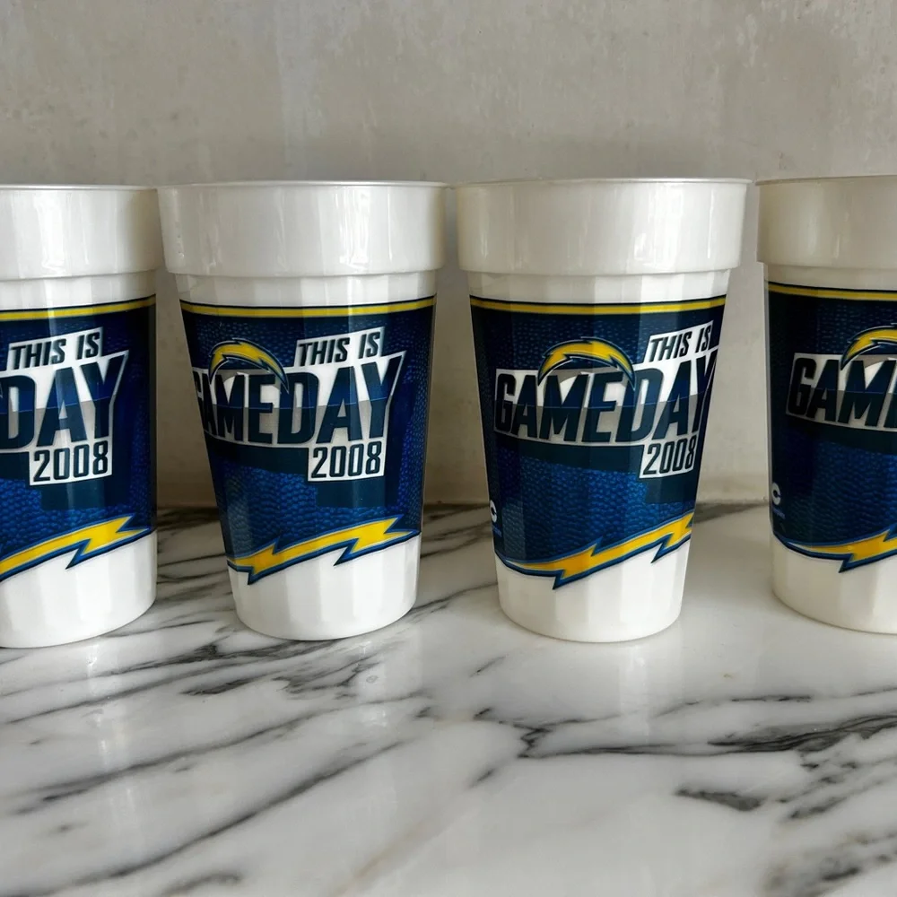 ⚡️San Diego Chargers 2008 NFL Gameday Cups